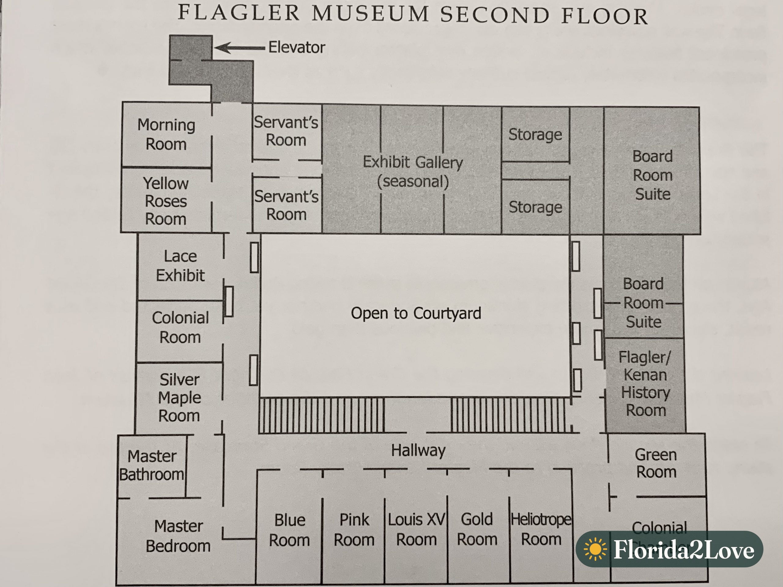 Museo Flagler, segunda planta